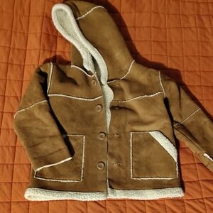 Brown And Sherpa Old Navy Girls Jacket